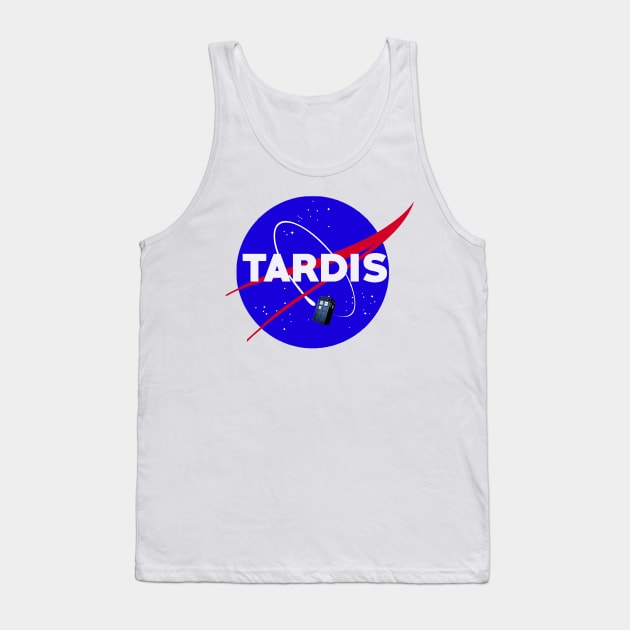 Tardis Nasa Space Parody Tank Top by charlescheshire